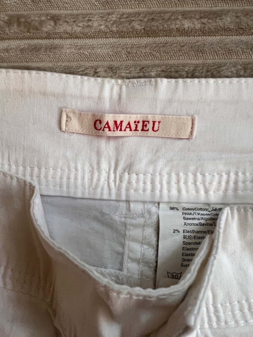 White Capris - Comfortable Cotton Blend